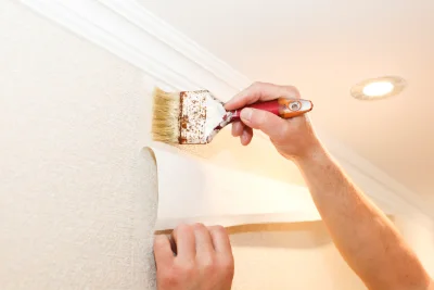 Pose de papier peint à Charnay — revêtements muraux et toiles de verre